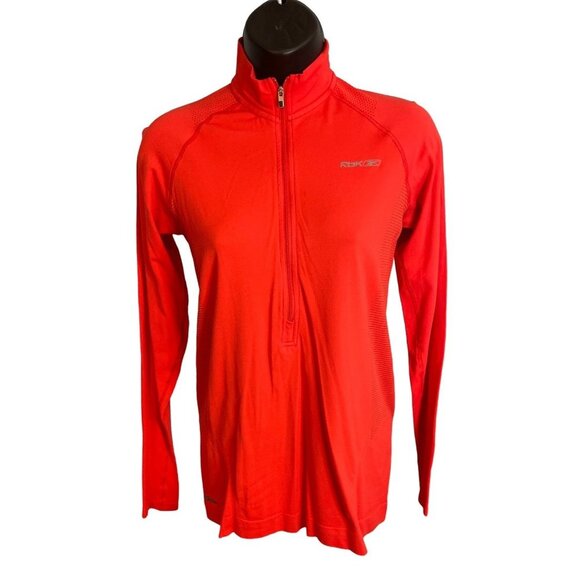 Reebok Tops - Reebok Red Half Zip Pullover Athletic Top Sz M
